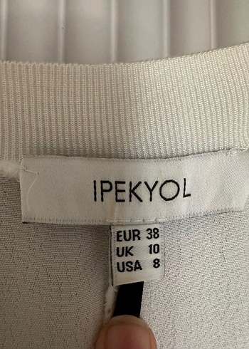 İpekyol Dantel Detaylı Beyaz V-Yaka Kadın Bluz - Görsel 4