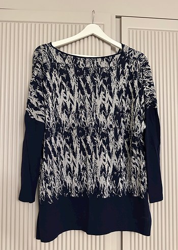 Triko Mısrlı lacivert triko kazak - Görsel 2