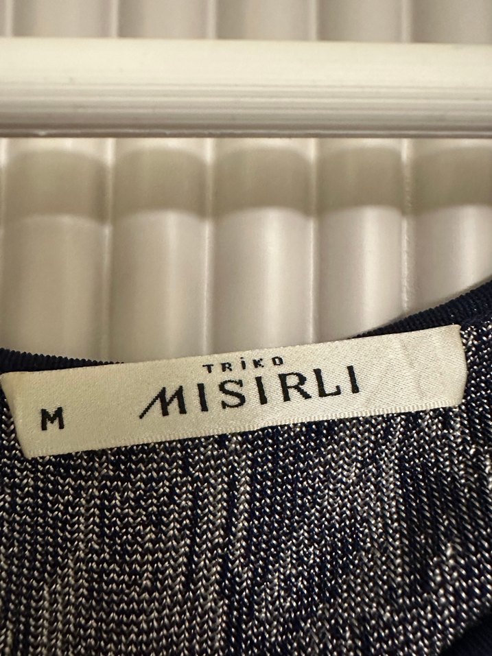 Triko Mısrlı lacivert triko kazak - Görsel 3