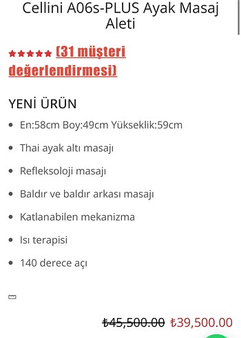 CELLINI Kahverengi ayak masaj aleti - Görsel 6