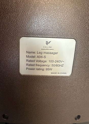 CELLINI Kahverengi ayak masaj aleti - Görsel 5