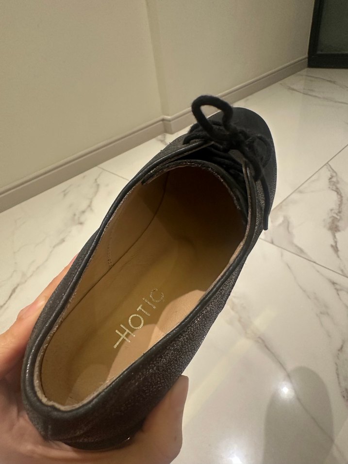 Bordo iş  Deri Kadın Klasik Ayakkabı - Görsel 3