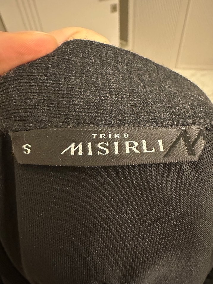 Gri Midi triko Mısırlı Kalem Etek - Görsel 3