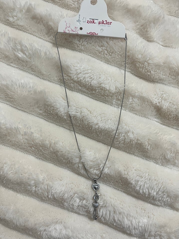 Yeni etiketli taşlı kolye - Görsel 2