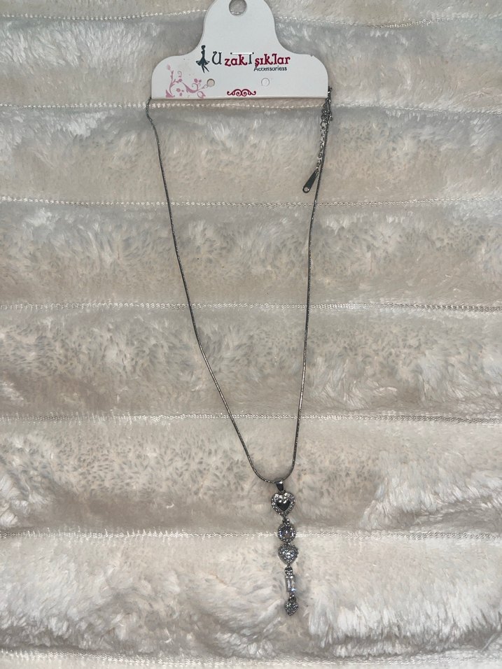 Yeni etiketli taşlı kolye - Görsel 4