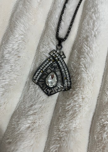 Uzun Zincirli taşlı Kadın Kolye - Görsel 2