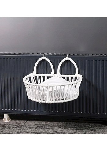 Kalorifer Askılı Kedi Yatağı, Beyaz - Görsel 2