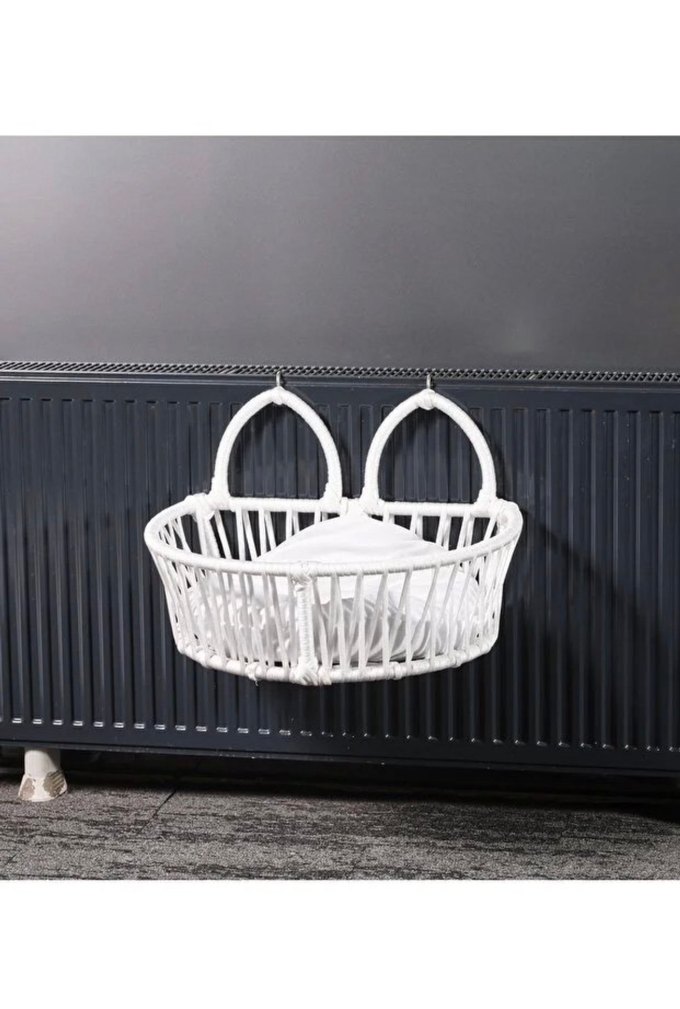 Kalorifer Askılı Kedi Yatağı, Beyaz - Görsel 2