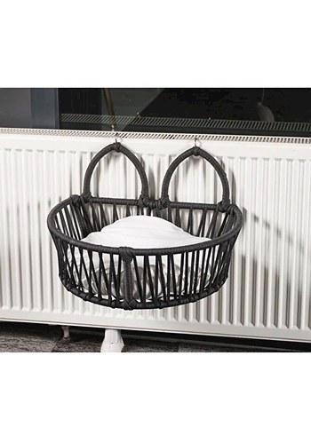 Kalorifer Askılı Kedi Yatağı Siyah - Görsel 2