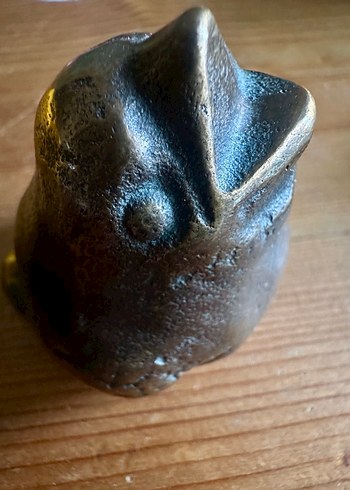 60lar dönemi Alman bronz Yavru kuş 357gr. - Görsel 3