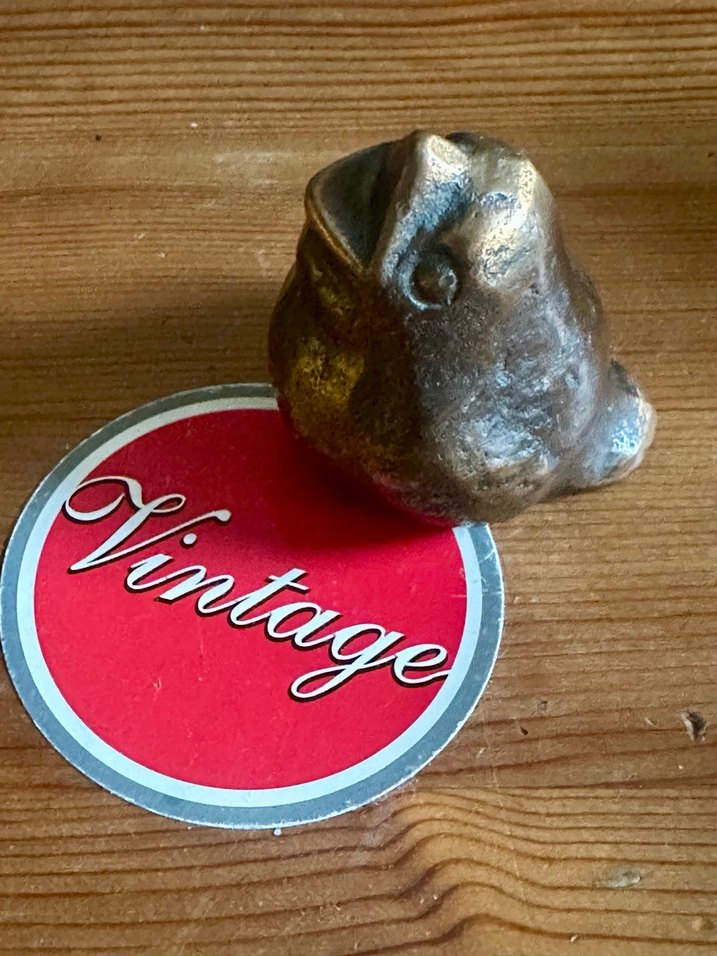 60lar dönemi Alman bronz Yavru kuş  357gr. - Görsel 4