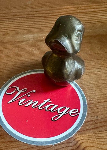 Vintage 60lar Alman bronz dolgu Ördek yavrusu - Görsel 2