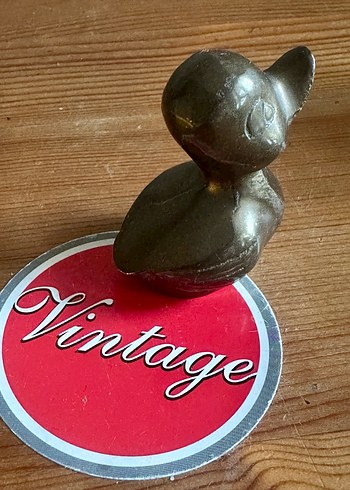 Vintage 60lar Alman bronz dolgu Ördek yavrusu - Görsel 4
