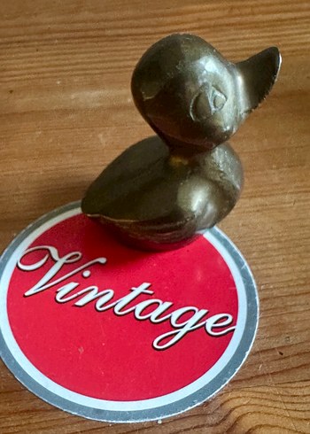 Vintage 60lar Alman bronz dolgu Ördek yavrusu - Görsel 5