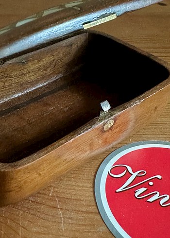 Antika Sedef el yapımı ahşap kutu - Görsel 2