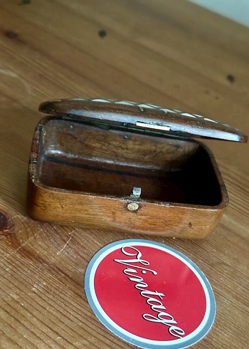 Antika Sedef el yapımı ahşap kutu - Görsel 4