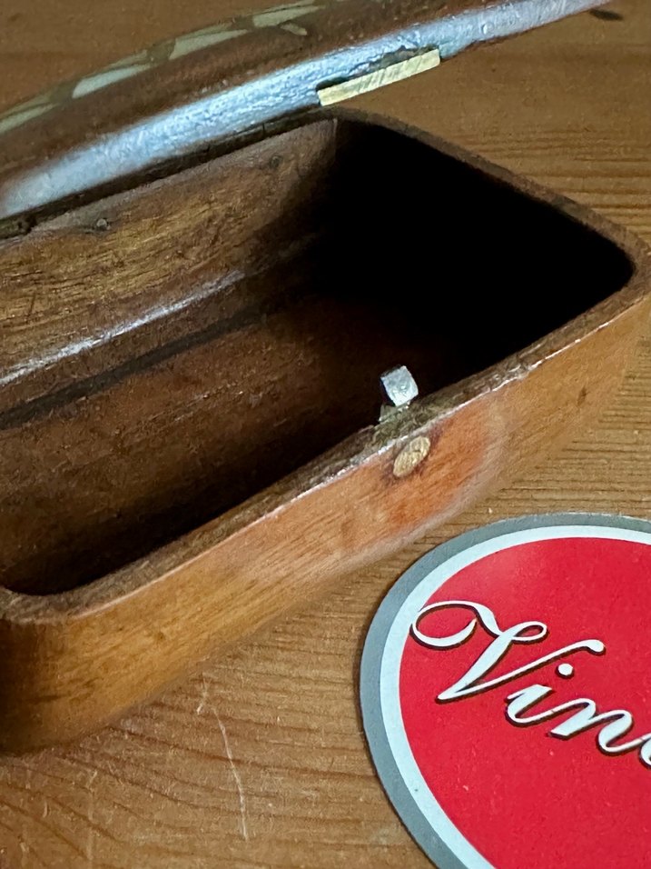 Antika Sedef el yapımı ahşap kutu - Görsel 2