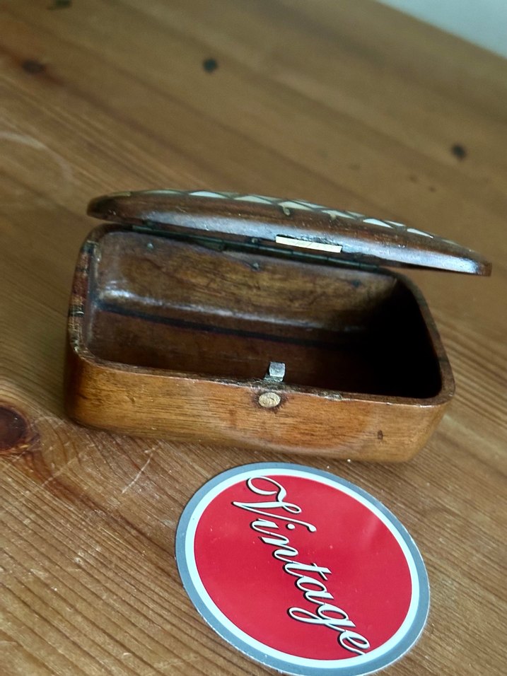 Antika Sedef el yapımı ahşap kutu - Görsel 4