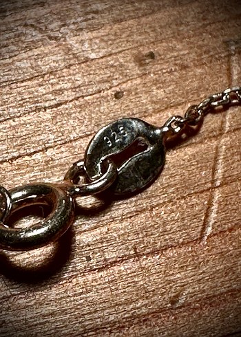 925 ayar gümüş zirkon taş işlemeli kolye - Görsel 2