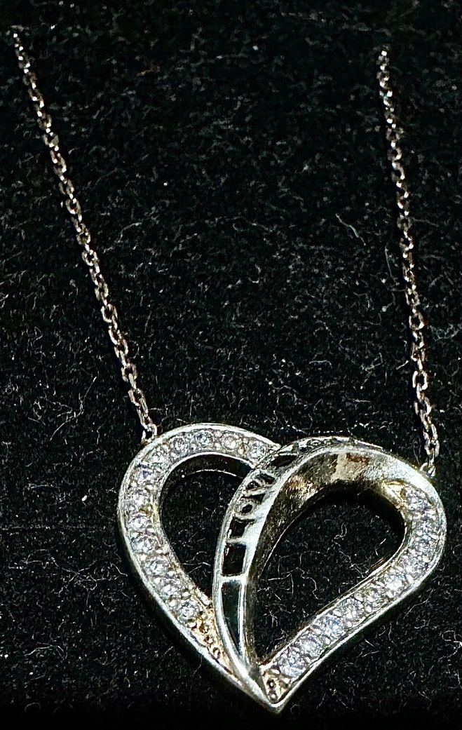 925 ayar gümüş zirkon taş işlemeli kolye - Görsel 3