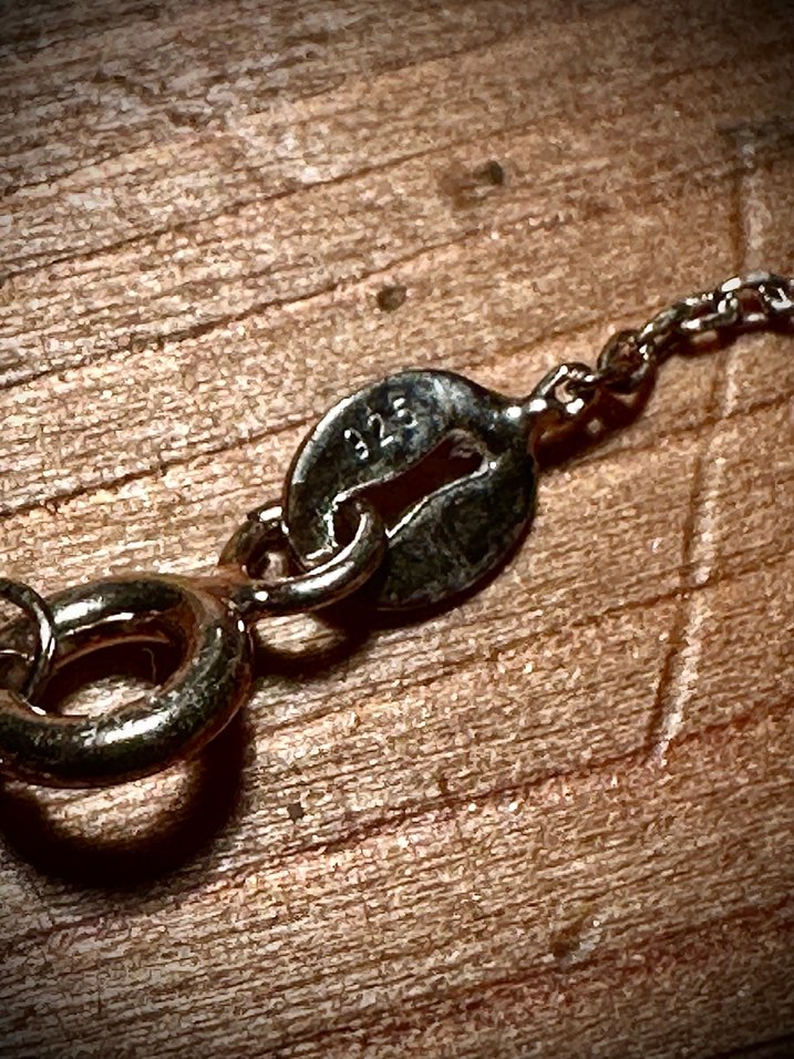 925 ayar gümüş zirkon taş işlemeli kolye - Görsel 2