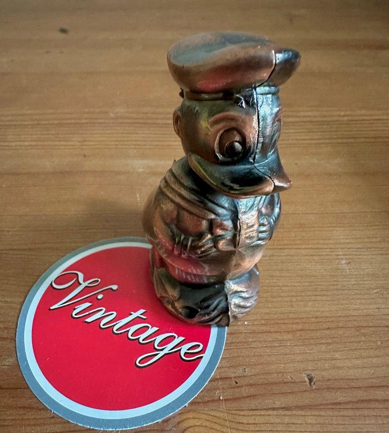 Vintage Donald Duck Figür Çakmak NADİR!! - Görsel 3