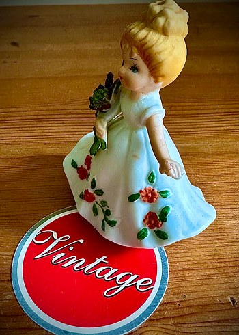 Vintage sevimli kız çocuğu Biblosu,damgalı,NADİR - Görsel 3