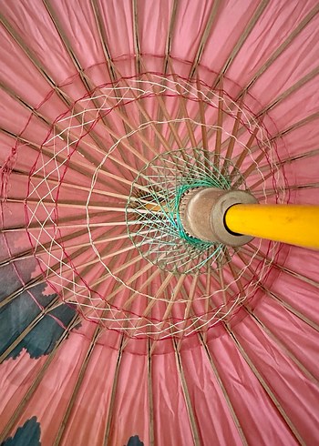 Çok eski dönem japon şemsiyesi - Görsel 4