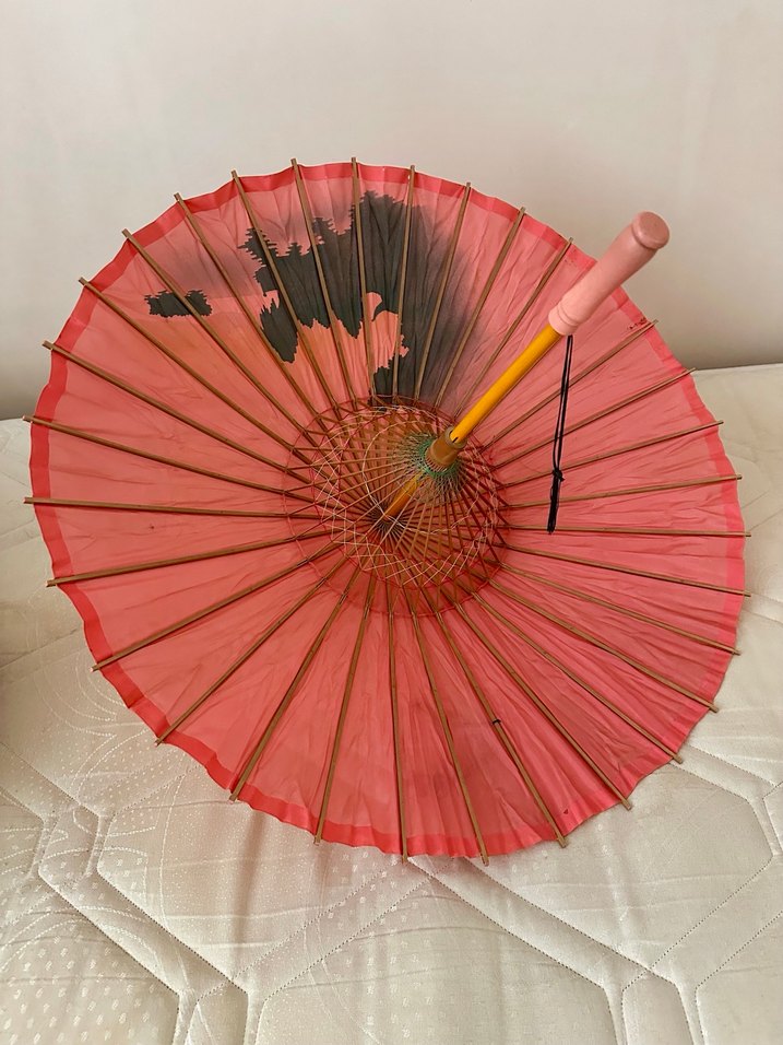 Çok eski dönem japon şemsiyesi - Görsel 3