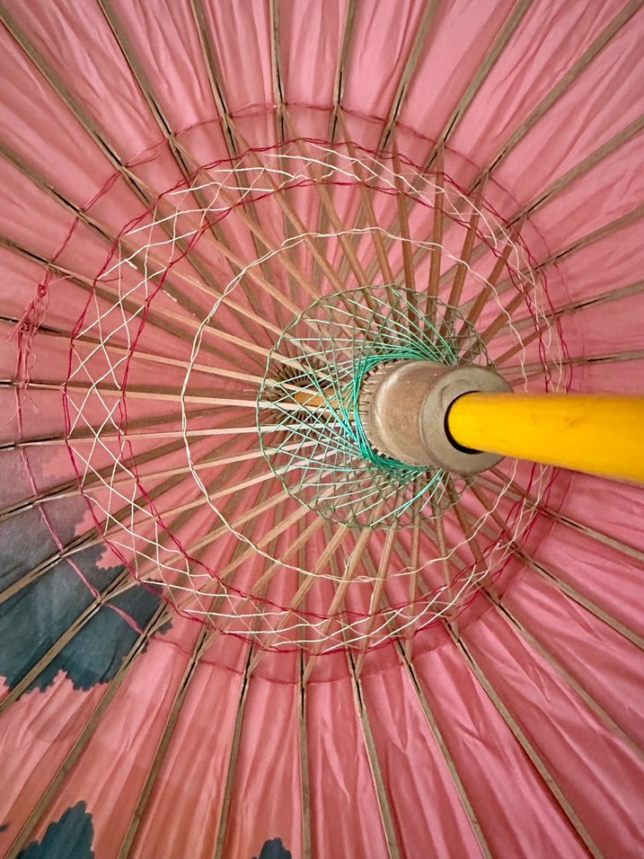 Çok eski dönem japon şemsiyesi - Görsel 4