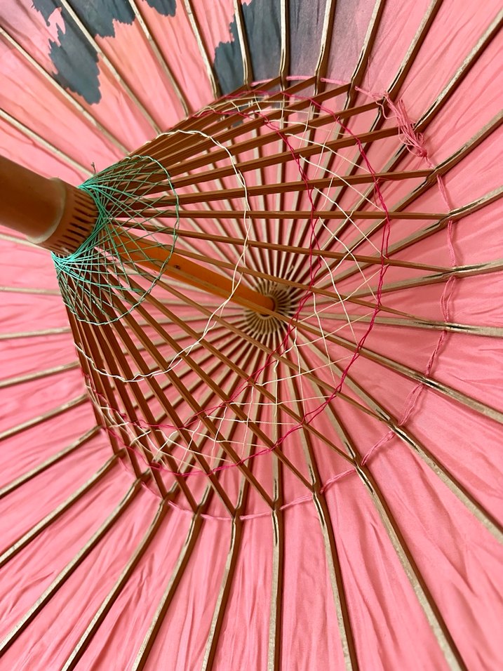 Çok eski dönem japon şemsiyesi - Görsel 2