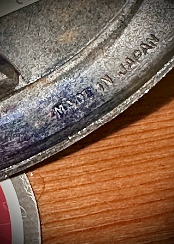 Vintage 70ler japon yapımı top figürlü bronz biblo - Görsel 5