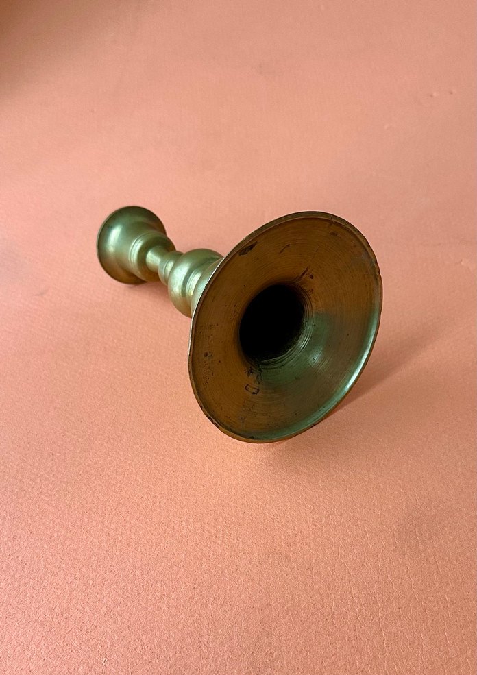  Eski pirinç tekli şamdan - Görsel 2