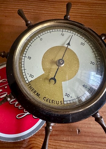 70ler alman vintage termometre - Görsel 2