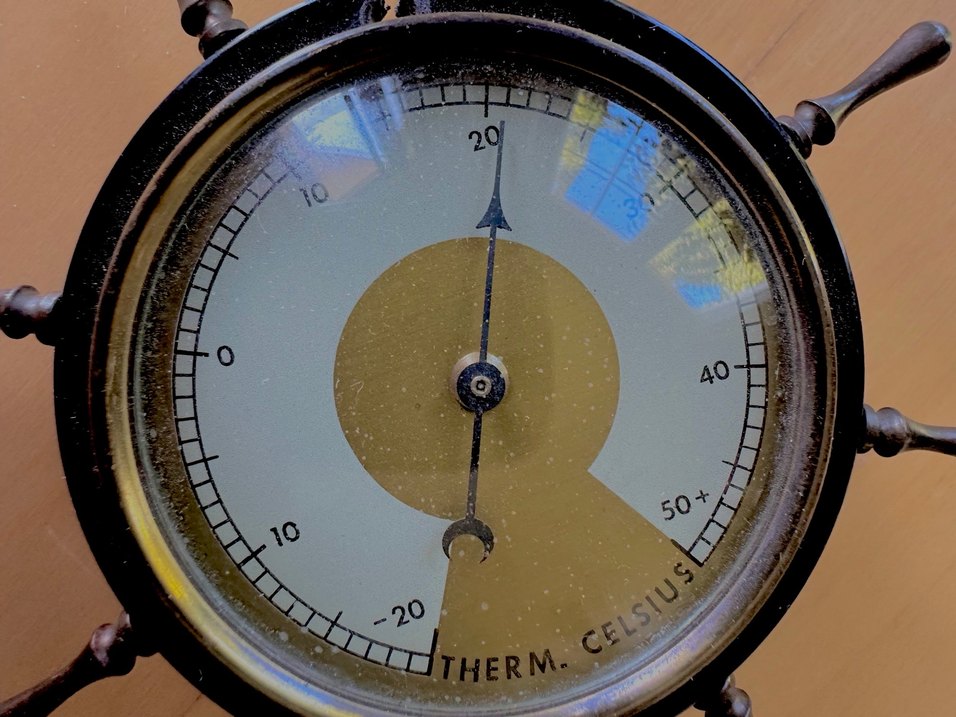 70ler alman vintage termometre - Görsel 3