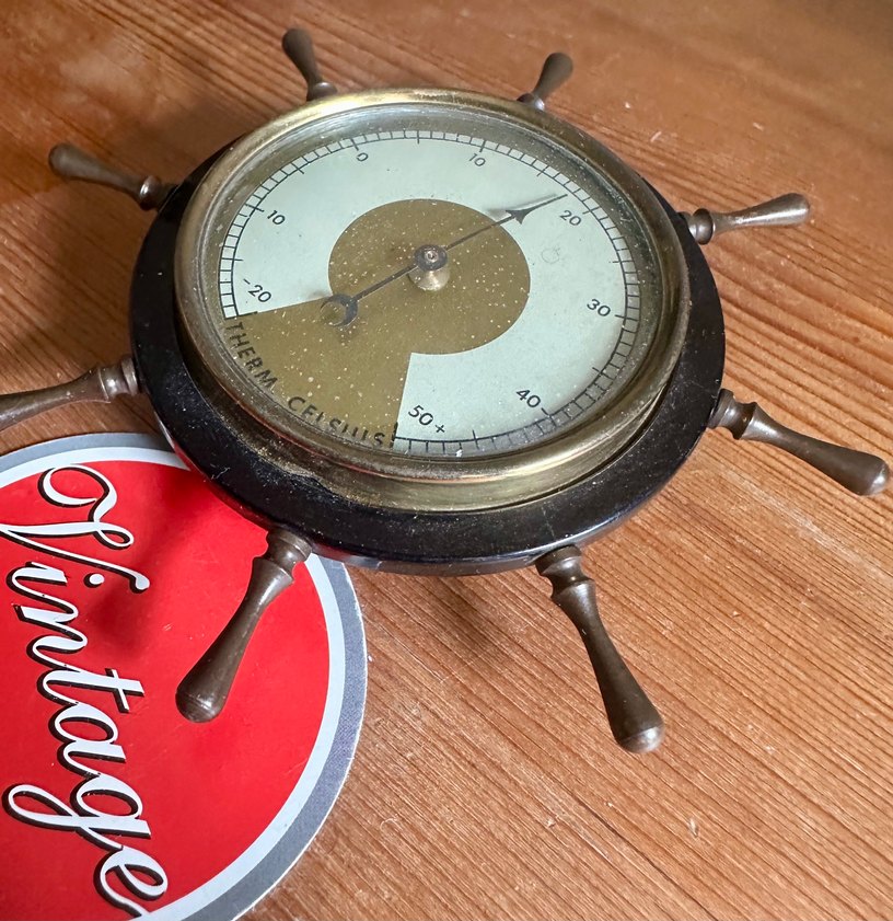 70ler alman vintage termometre - Görsel 4