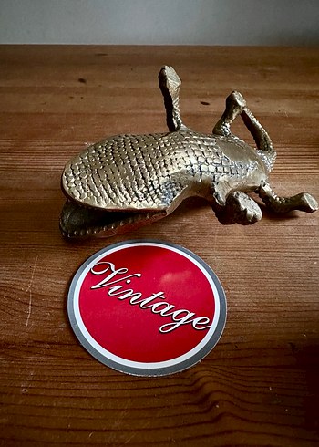 Vintage alman yapımı 400gr pirinç timsah - Görsel 6