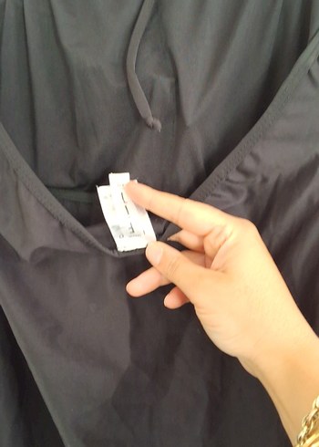 Siyah Fırfırlı Askılı Kadın Mayo - Görsel 6