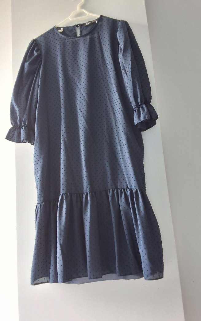 Uzun Kollu Fırfırlı Bohem Kadın Günlük  Elbise - Görsel 2