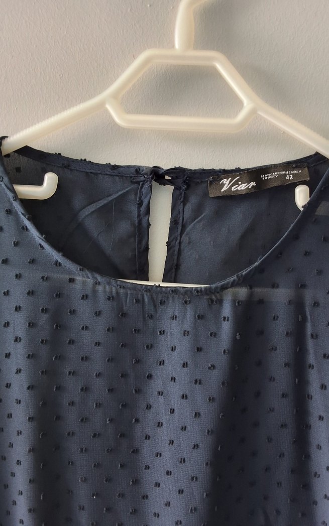 Uzun Kollu Fırfırlı Bohem Kadın Günlük  Elbise - Görsel 4