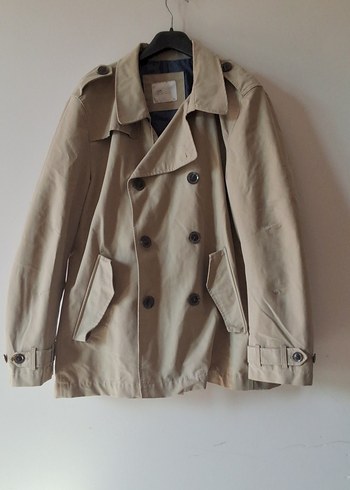 Erkek Bej Düğmeli Midi Trençkot Lc Wakiki - Görsel 2