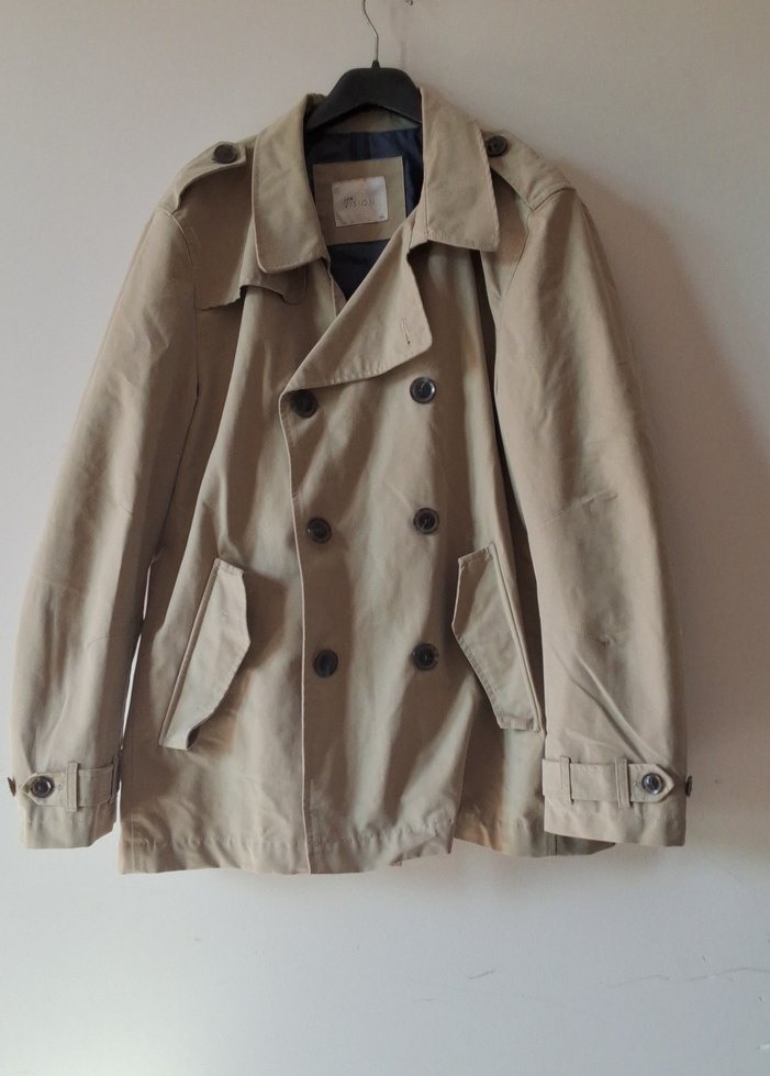 Erkek Bej Düğmeli Midi Trençkot Lc Wakiki - Görsel 2