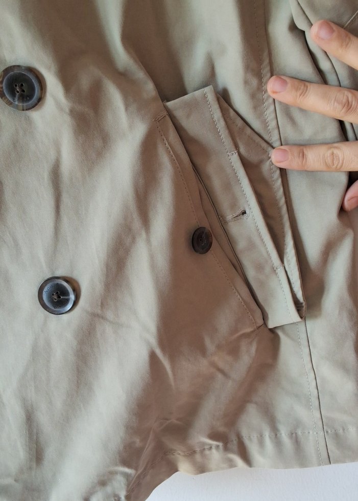 Erkek Bej Düğmeli Midi Trençkot Lc Wakiki - Görsel 5