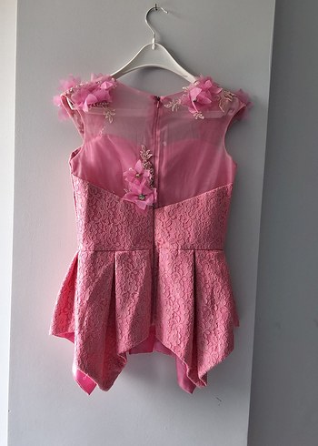 Pembe dantel abiye bistüyer - Görsel 4