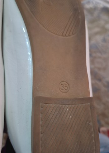 Beyaz Fiyonklu Kız Babet Ayakkabı - Görsel 3