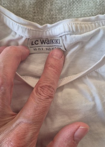 Beyaz Kız Çocuk Baskılı Tişört - Görsel 2