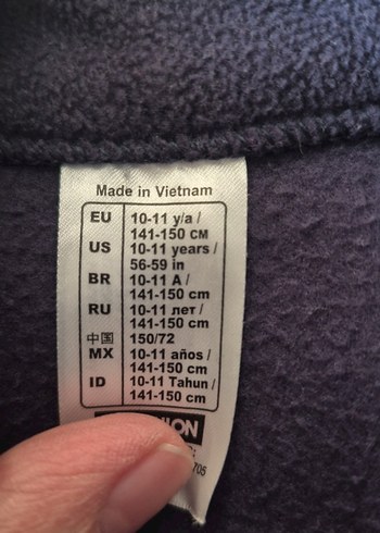 Gri kız Fermuarlı Kolsuz Polar - Görsel 2