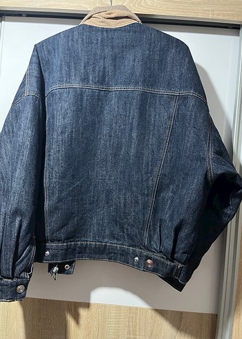 lacivert Denim Ceket - Görsel 2