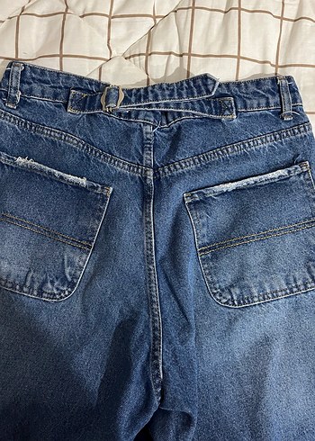 Kadın Mavi Denim Midi Boy Jeans - Görsel 2