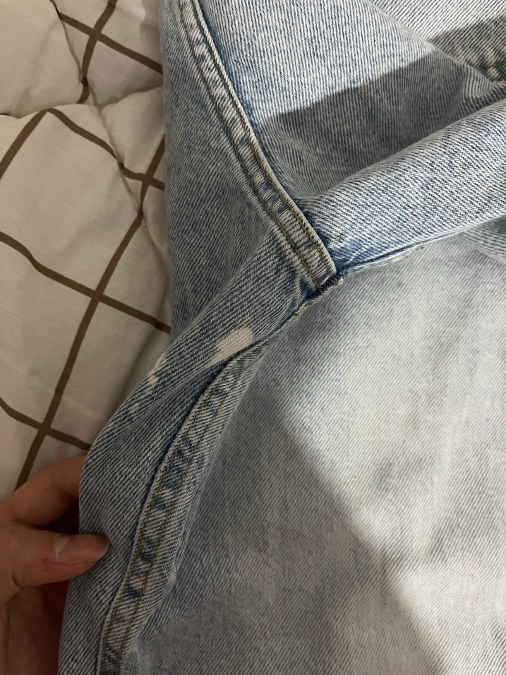 Gri Mavi Loose Fit Kadın Kot Pantolon - Görsel 2